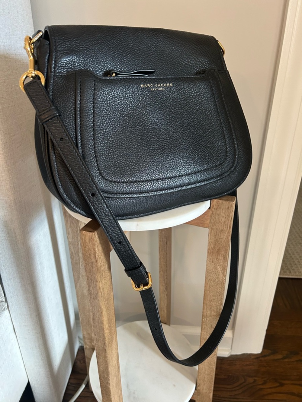 Marc Jacobs Black Leather Crossbody Bag